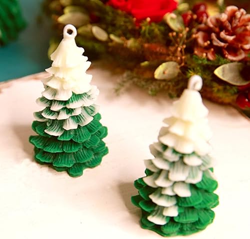 Miniatura 7 de Molde de vela 3D para árbol de Navidad, moldes de silicona para hacer velas, pino de Navidad, moldes de jabón de silicona, decoración de pasteles de
