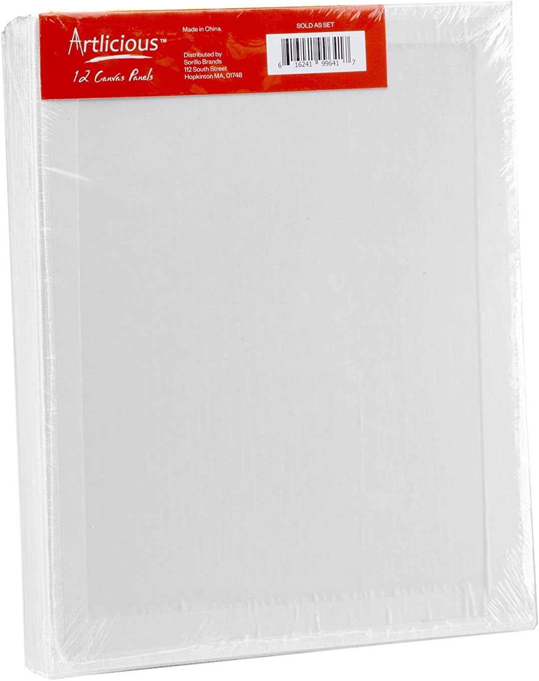 Artlicious Canvas Panels 48 Pack - 8 inch X 10 inch Super Value Pack- Artist Canvas Boards for Painting : Arts, Crafts & Sewing