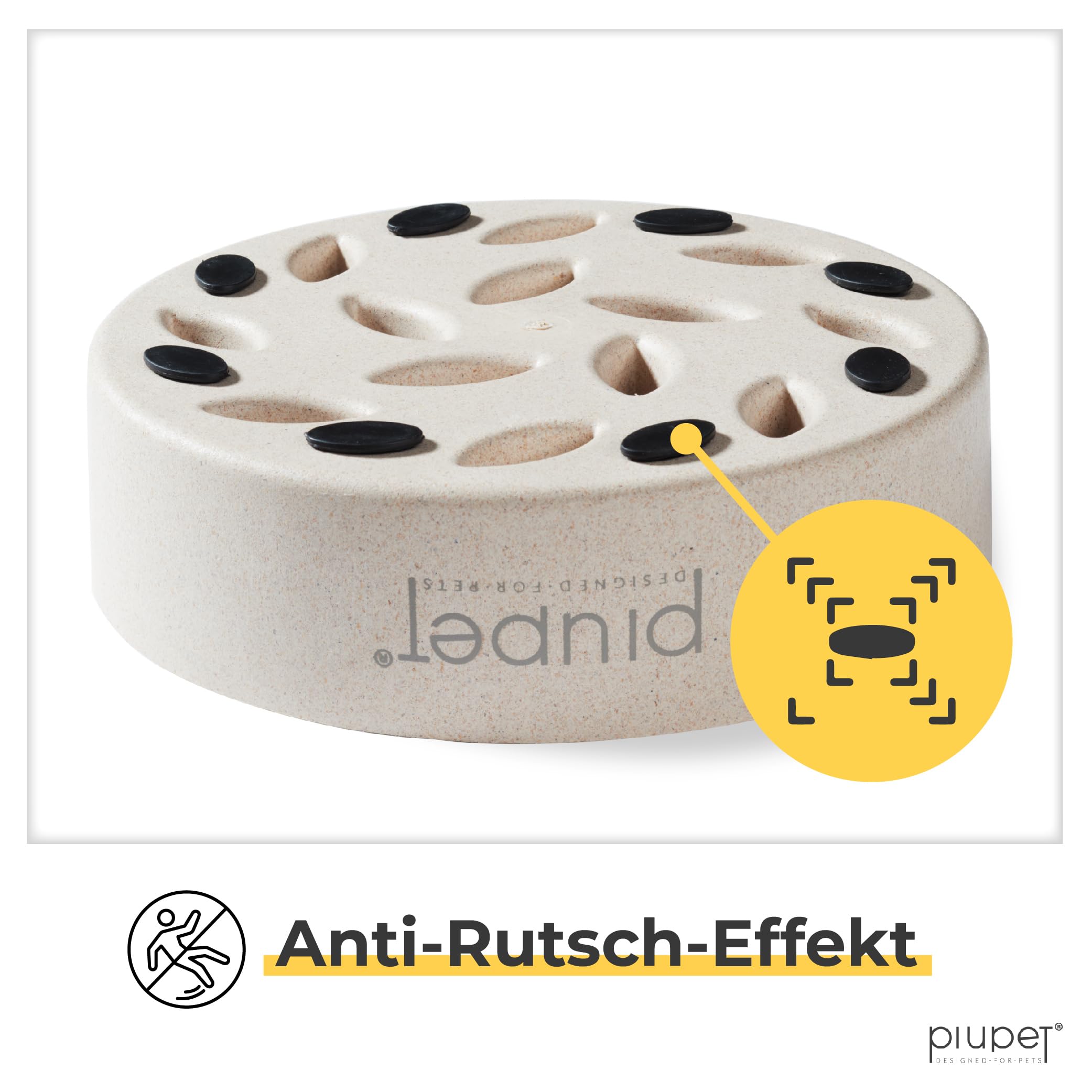 PiuPet® Antischlingnapf Hunde I 1,4L I Spülmaschinenfest | Schlingnapf Hunde groß I Anti Schling Napf Hund | Slow Feeder Hundenapf | Futternapf Hund | Dog Bowl