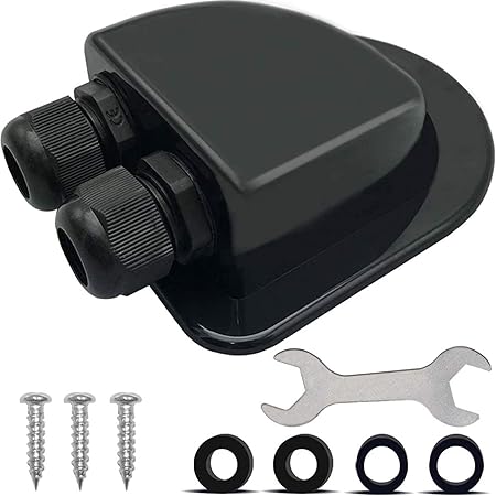 Amazon.com: BougeRV Solar Weatherproof Double Cable Entry Gland, Cable ...