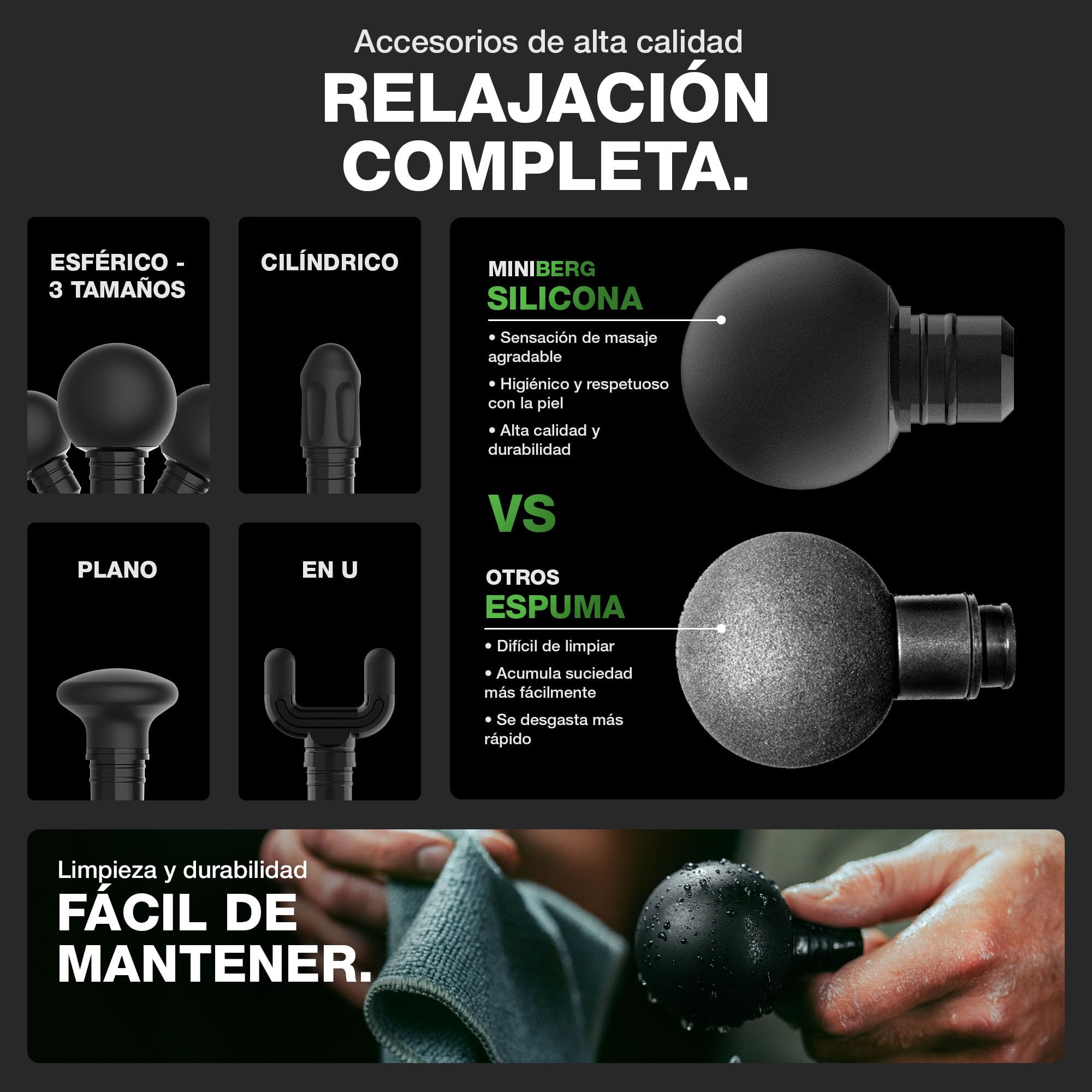 DONNERBERG® Miniberg Mini Pistola De Masaje Profesional De Tejido Profundo