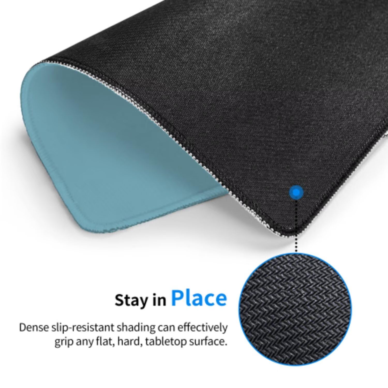 Turkusowa podkładka pod mysz pod mysz pod mysz do gier XXL 1400 x 600 x 3 mm podkładka pod mysz gumowa królik duża podkładka pod rękę dla graczy akcesoria wodoodporne PC, do klawiatury laptopa w-1932