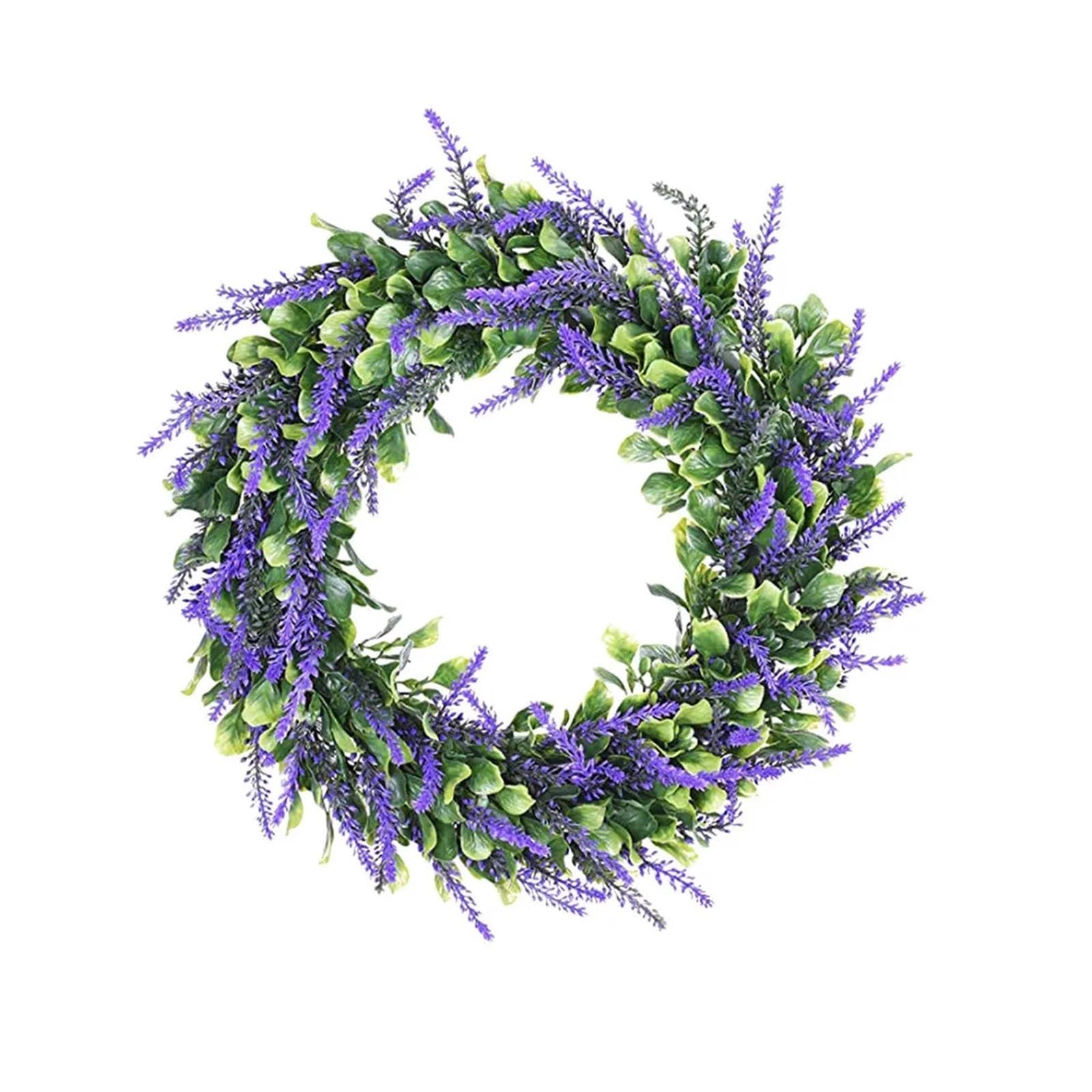Summer Wreaths For Front Door Simulation Garland Large Lavender Artificial Wreath Elegant Romantic Country Style Front Door Window Wall Wedding Decoration