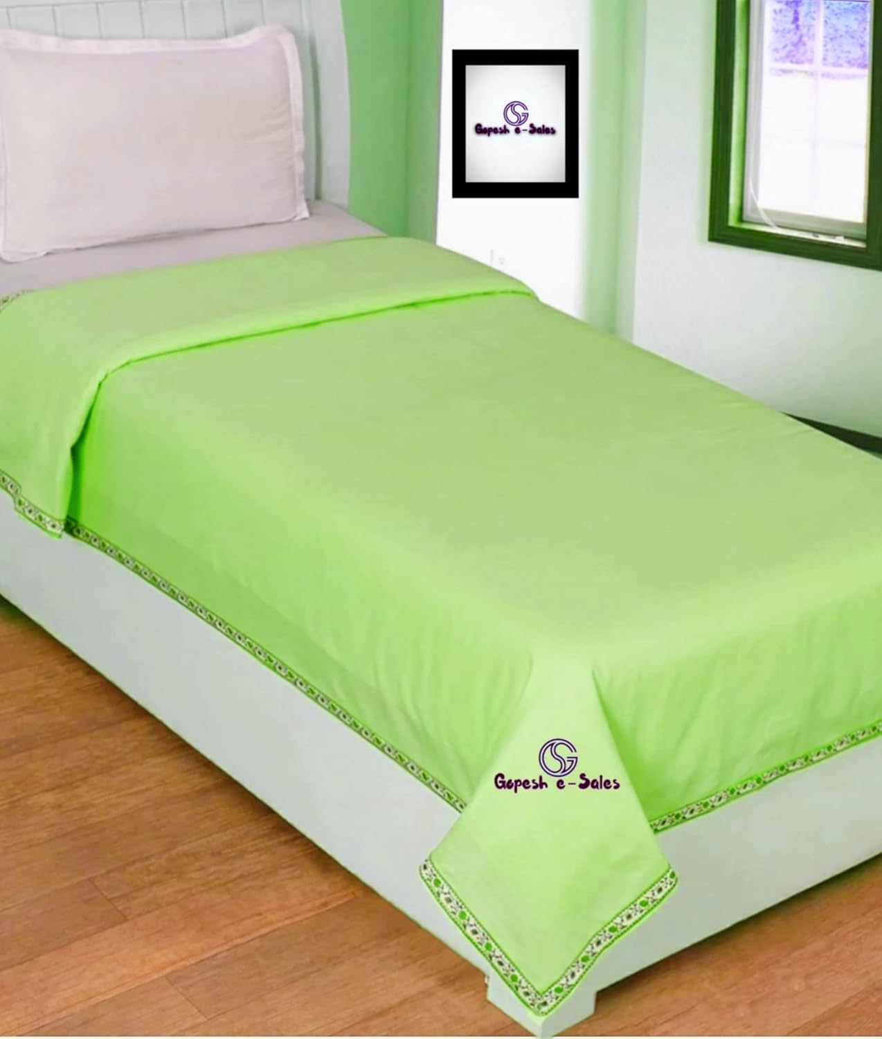 Gopesh eSales® Top Sheets for Sleeping Cotton Topsheet for Summer