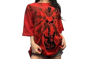 Y2K Nostalgic Fashionistas: Step into the Epoch of Grunge with Oversized Printed Tops