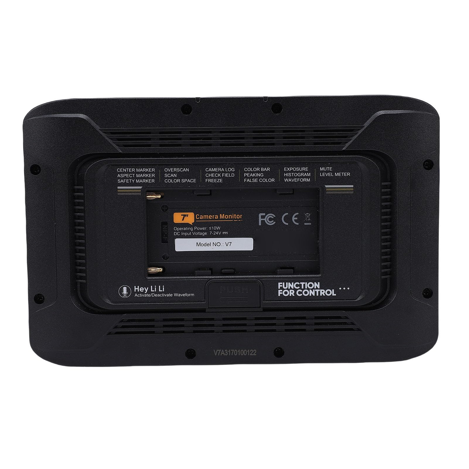 Sxhlseller Monitor da Campo per Fotocamera FHD da 7" | HDMI 2.0 4K 60Hz con Strumenti Professionali, Controllo Vocale e Opzioni di Alimentazione Multiple per Fotografia e Videogra