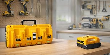 DCB104 Dewalt Battery Charger Replacement & USB Adapter