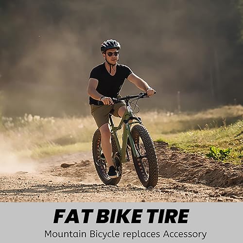 Miniatura 2 de MOHEGIA Kit de repuesto de neumáticos de bicicleta Fat Bike con neumáticos eléctricos plegables de 2026 x 4.0 pulgadas para bicicletas de montaña de