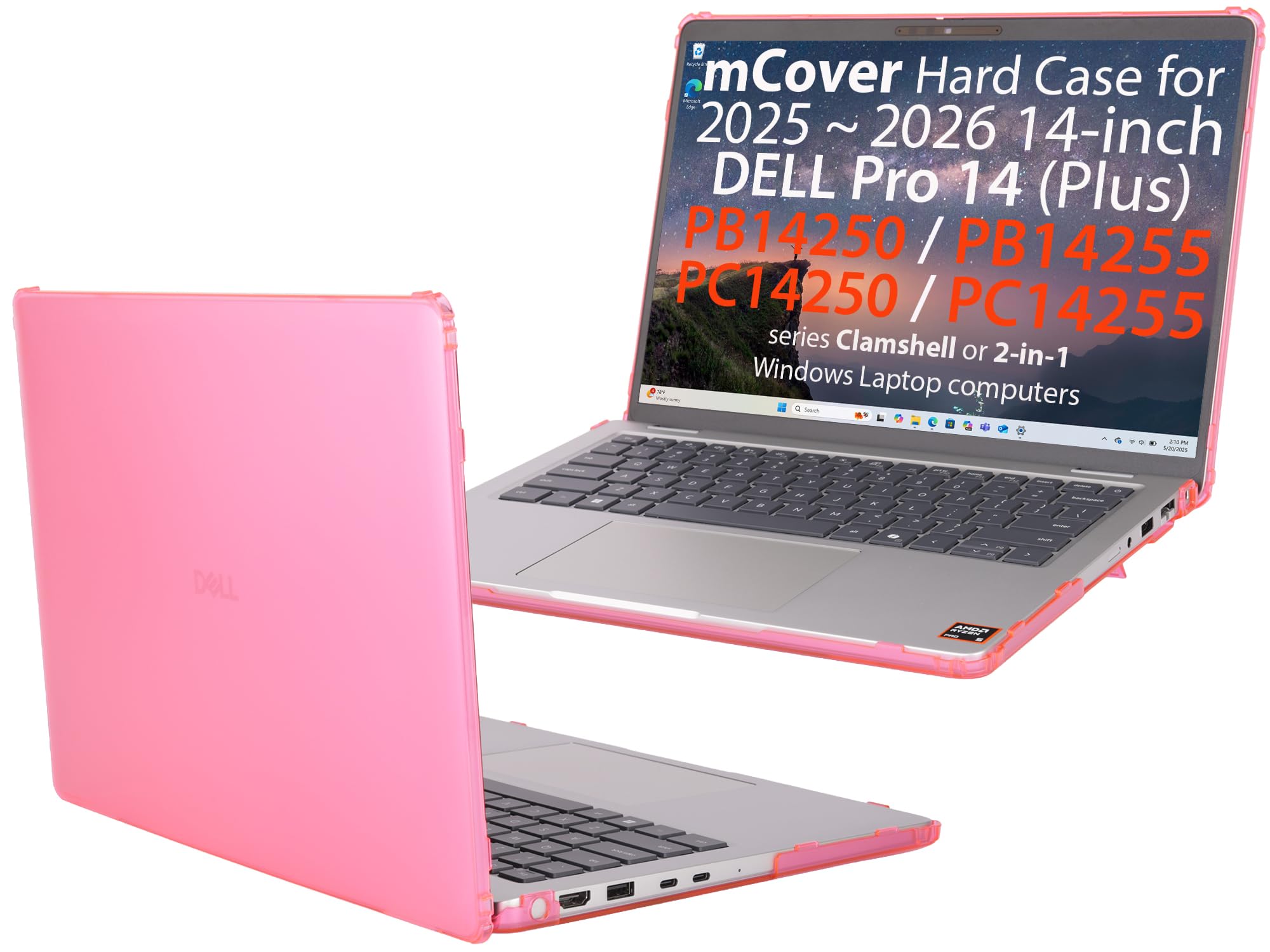 mCover Case ONLY Compatible for 2025-2026 14" Dell Pro 14 Plus PB14250 PB14255 and Pro 14 PC14250 PC14255 Windows PC (NOT Fitting Any Other Dell