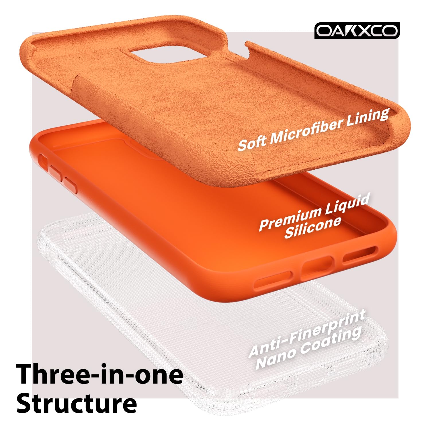 oakxco for iPhone 16 Pro Max Case Liquid Silicone, Soft Rubber Gel Elegant Aesthetic Basic Simple Cover, Cute Thin Slim TPU Matte Solid Color Plain Smooth Case for Women Girl, Light Pink — view 1602