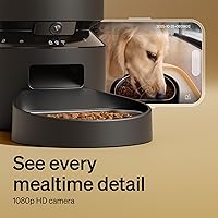 Vista 2 de PETLIBRO Comedero automático para gatos con cámara, video HD 1080P con visión nocturna, alimentador WiFi 5G para mascotas con audio de 2 vías