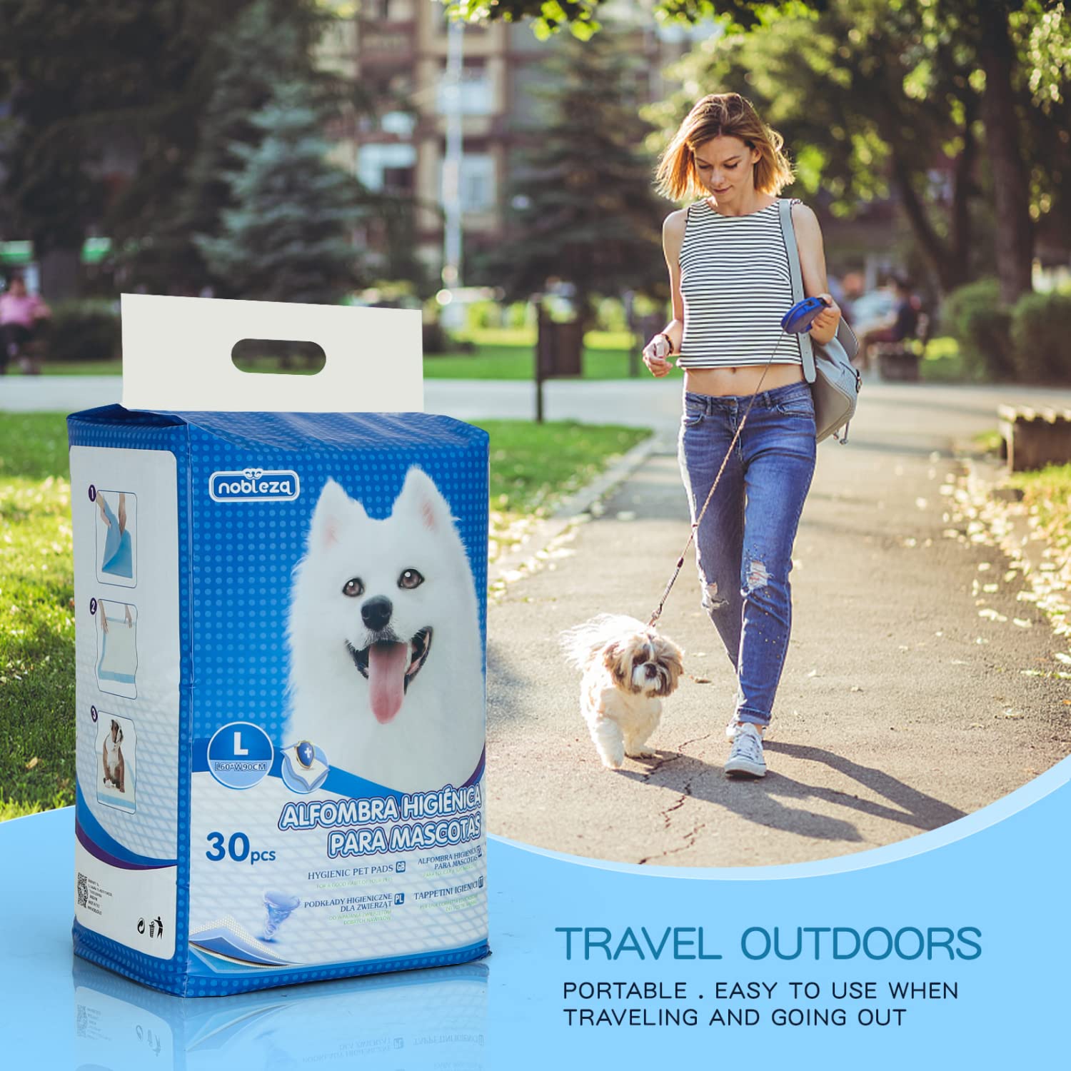 Nobleza -120 x Ultra saugfähige Hunde Trainingsunterlagen Welpenunterlage Welpen Toilettenmatte, 60 * 90cm