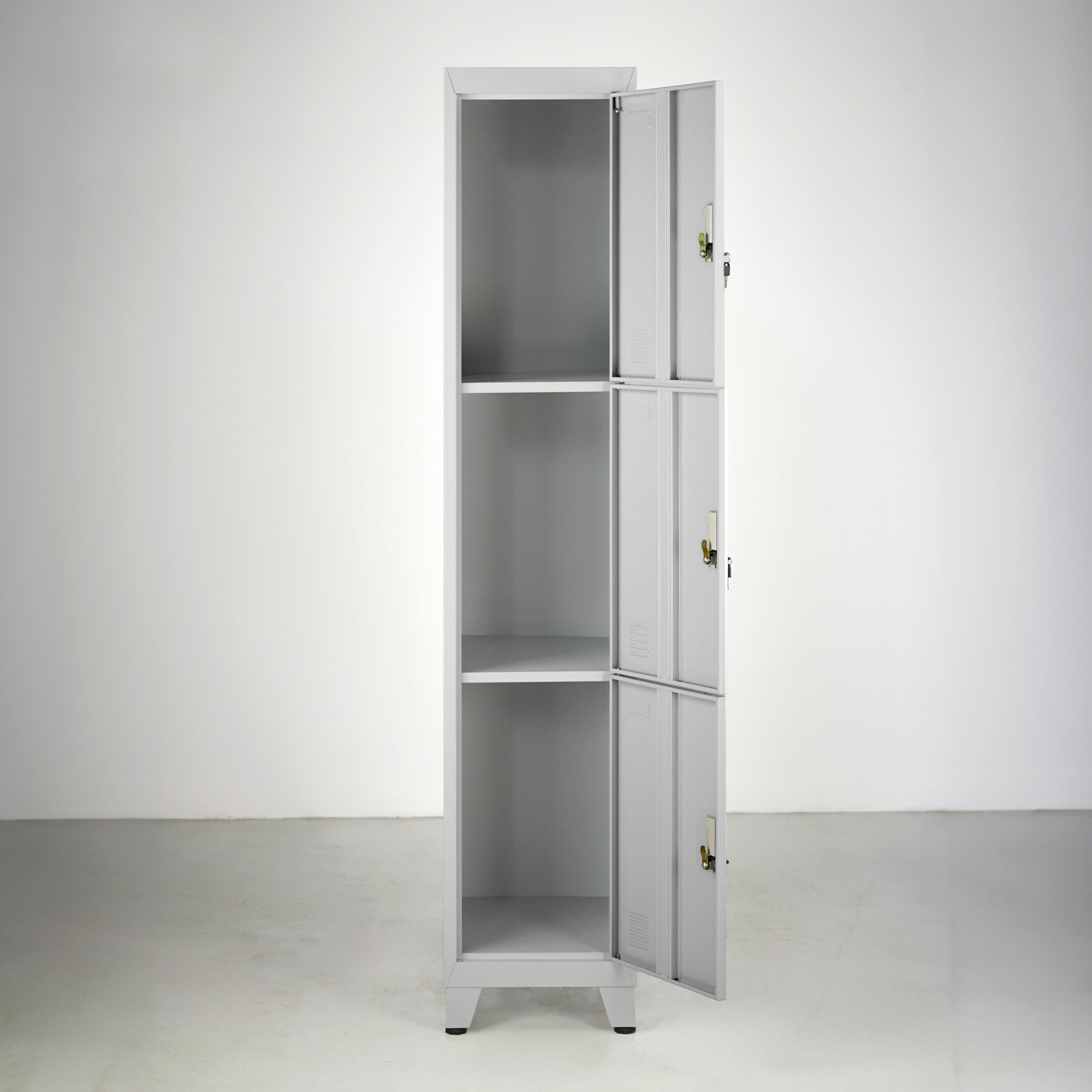 Armadietto Metallico Brigros 5 Ante - Spogliatoio Con Serratura 180x45x38cm Per Ufficio O Palestra (Ceruleo)