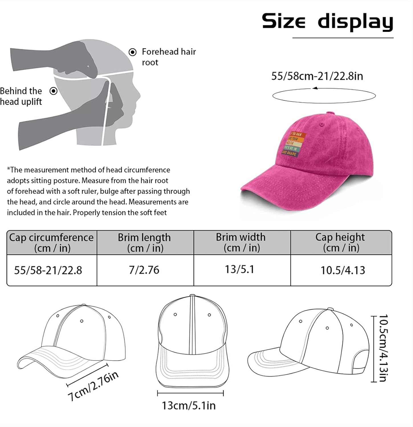 If You Ran Like Your Mouth You'd Be in Good Shape Hat for Women Fashion Baseball Hats Funny Birthday Gifts for Women - Image 3