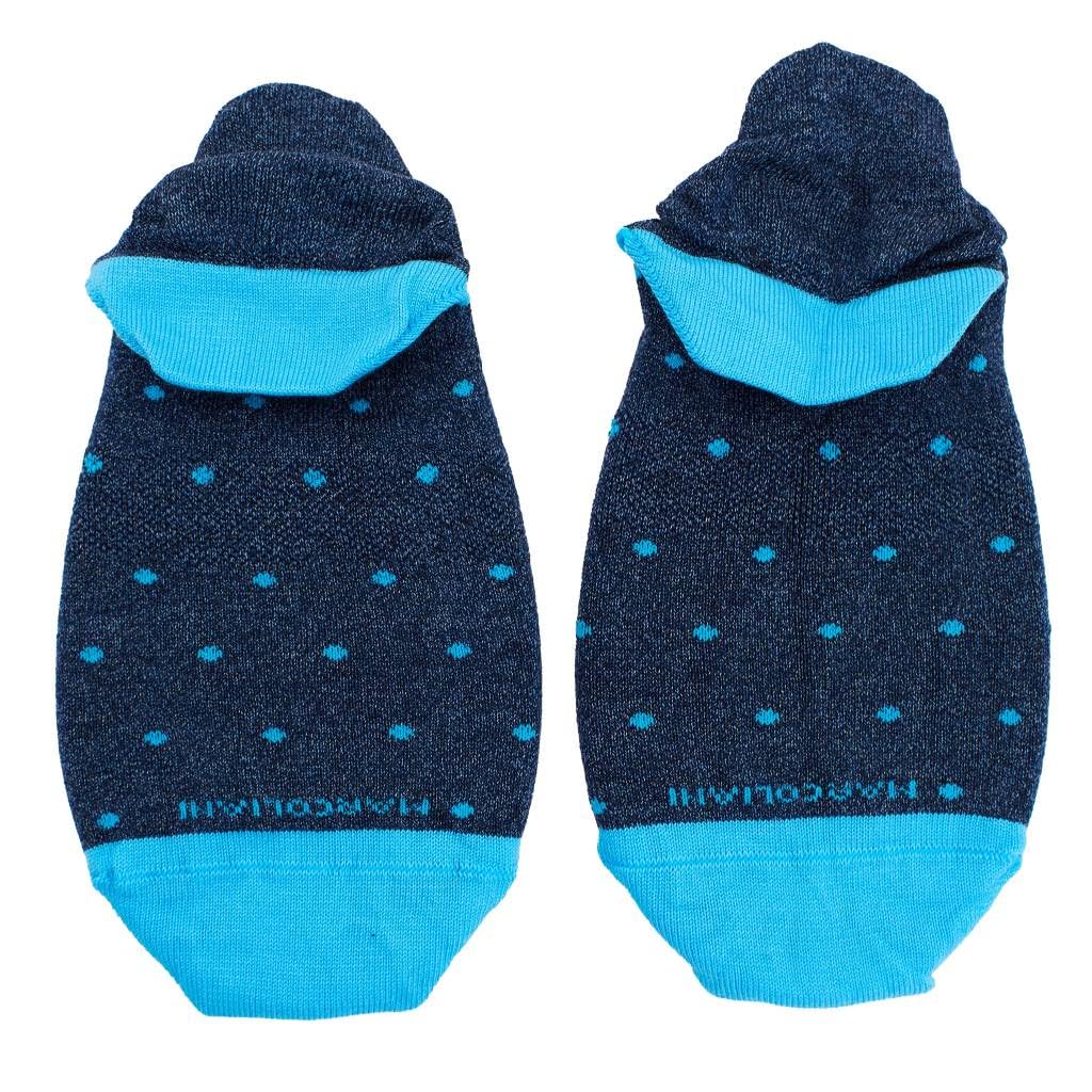 Marcoliani Invisible Touch Pima Cotton Polka Dot Sneaker Socks