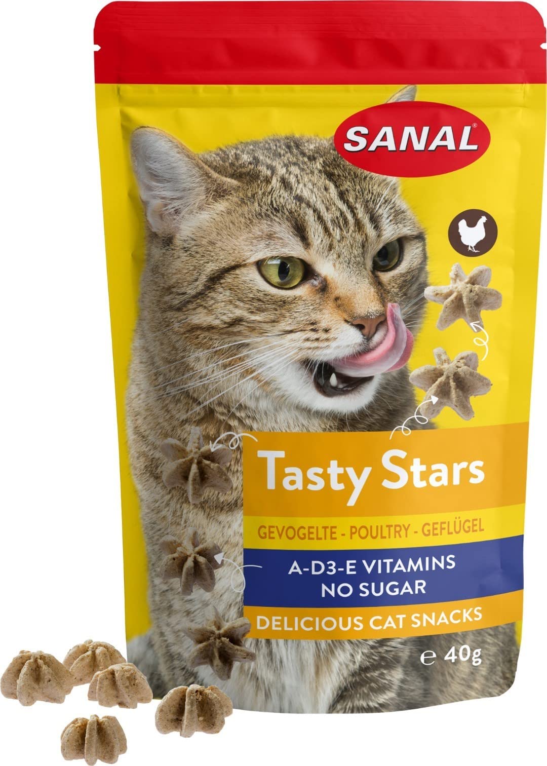 SANAL CAT Tasty Stars Poultry 40g