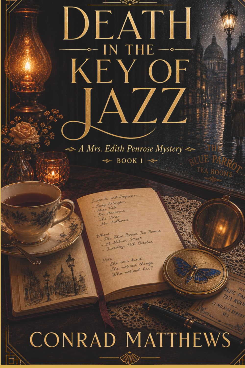 Death in the Key of Jazz A Mrs. Edith Penrose Mystery — Book One (The Penrose Tea Room Investigations)