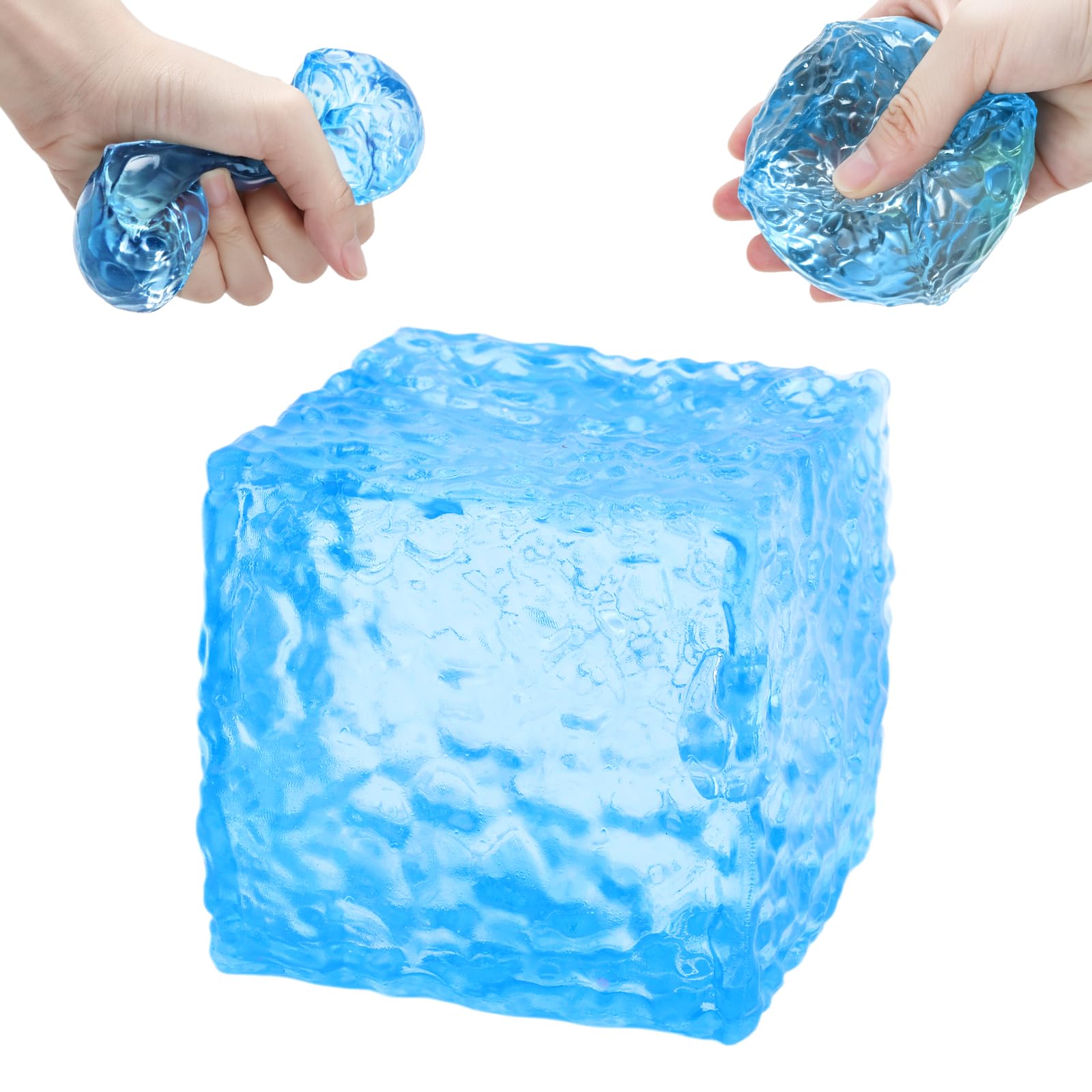 Honeycomb Ice Cube Squishy Fidget Toy, Slow Rising Sensory Stress Ball — image 1