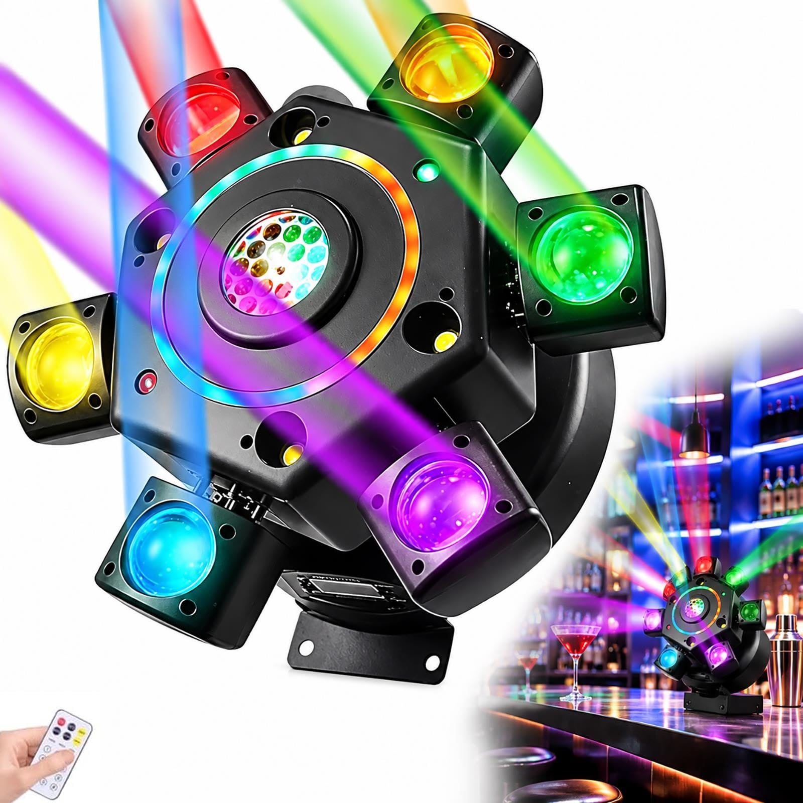 Luces de escenario de discoteca LED RGBW 7 en 1