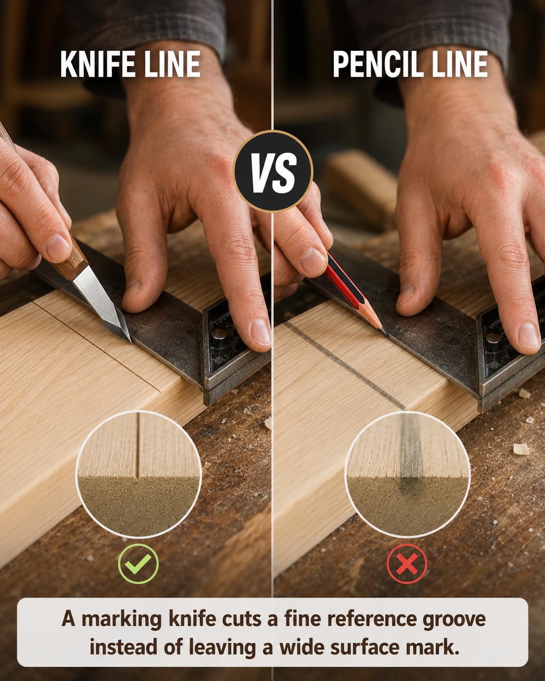 Marking Knife for Woodworking, Wood Marking Knife with High Carbon Steel — Amazon image 3