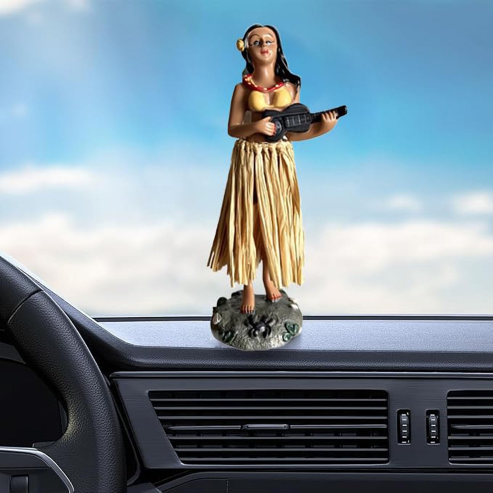Hawaii Dashboard Hula Doll, Hawaii Hula Girl Posing, Retro Dashboard, Mini Dashboard Doll, Danzatrice Hawaiana Auto, può Essere Utilizzato Nei Cruscotti Delle Automobili, Negli Uffici, Ec (B)