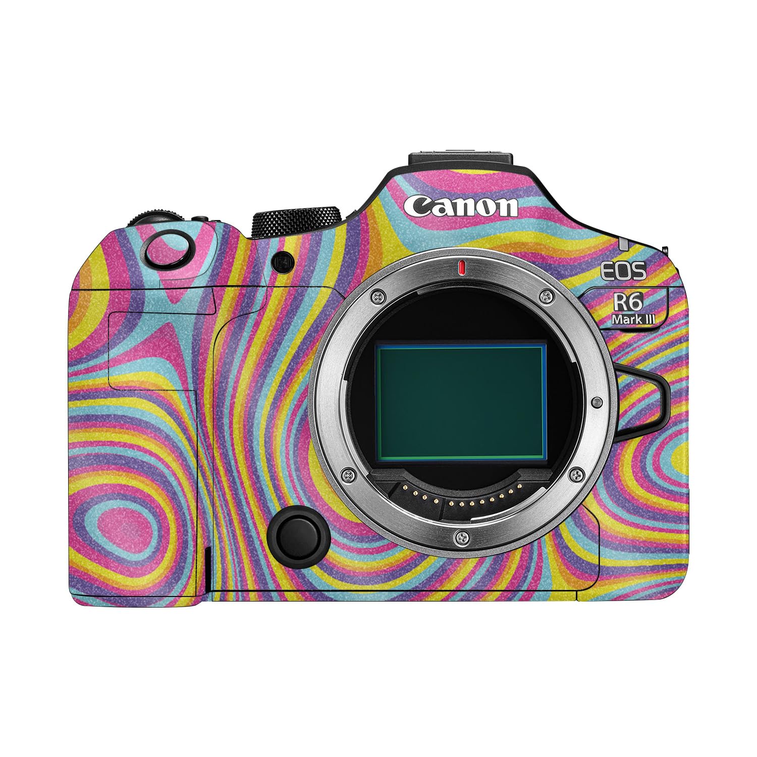 Glossy Glitter Camera Skin Compatible with Canon EOS R6 Mark III (2025) - Gobstopper - Premium 3M Vinyl Protective Wrap Decal Cover - Easy to Apply | Crafted in the USA by MightySkins