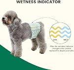 Gardner Pet Couches de chien mâle avec indicateur de mouillé, 50 Comte, Super Absorbant Jetable Couches de chien Homme, 6 Couches de bandes Belly étanches, adaptées à l'entraînement des chiots, Voyage, Incontinence, Petite