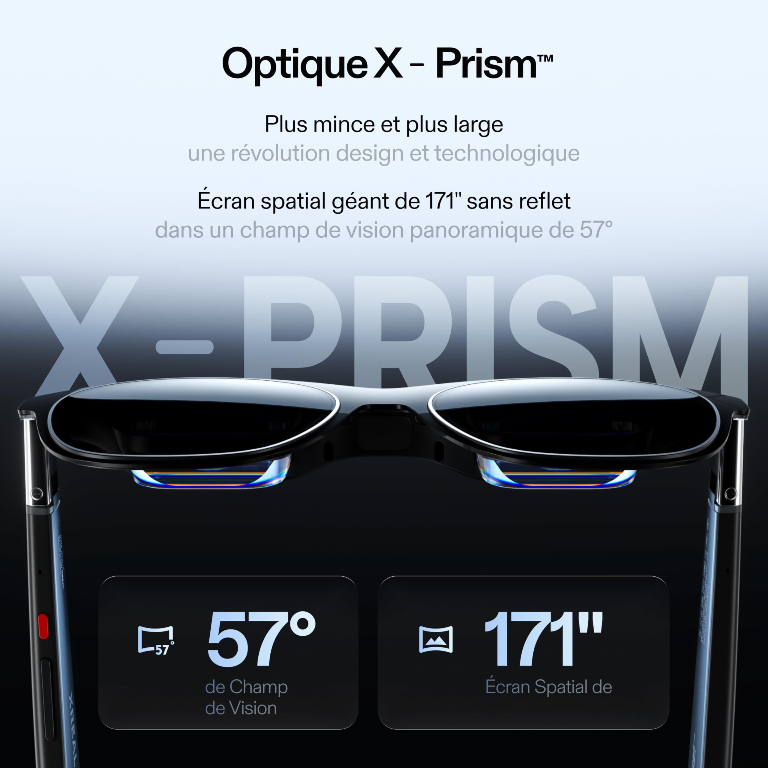 Lunettes intelligentes Xreal Air 2 Pro gris foncé VR AR 2023 neuves du