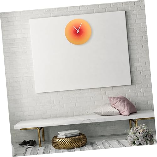 Miniatura 5 de HOMSFOU Reloj de pared de cristal crepúsculo Reloj de pared Decoración de granja Reloj colgante de vidrio Reloj de arte de pared Reloj de Pared