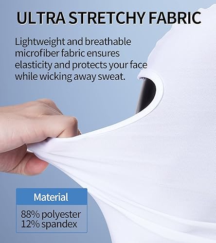 Miniatura 3 de RABIGALA Pasamontañas, máscara de esquí para hombres y mujeres, protección UV, polaina para el cuello para esquí, motocicleta