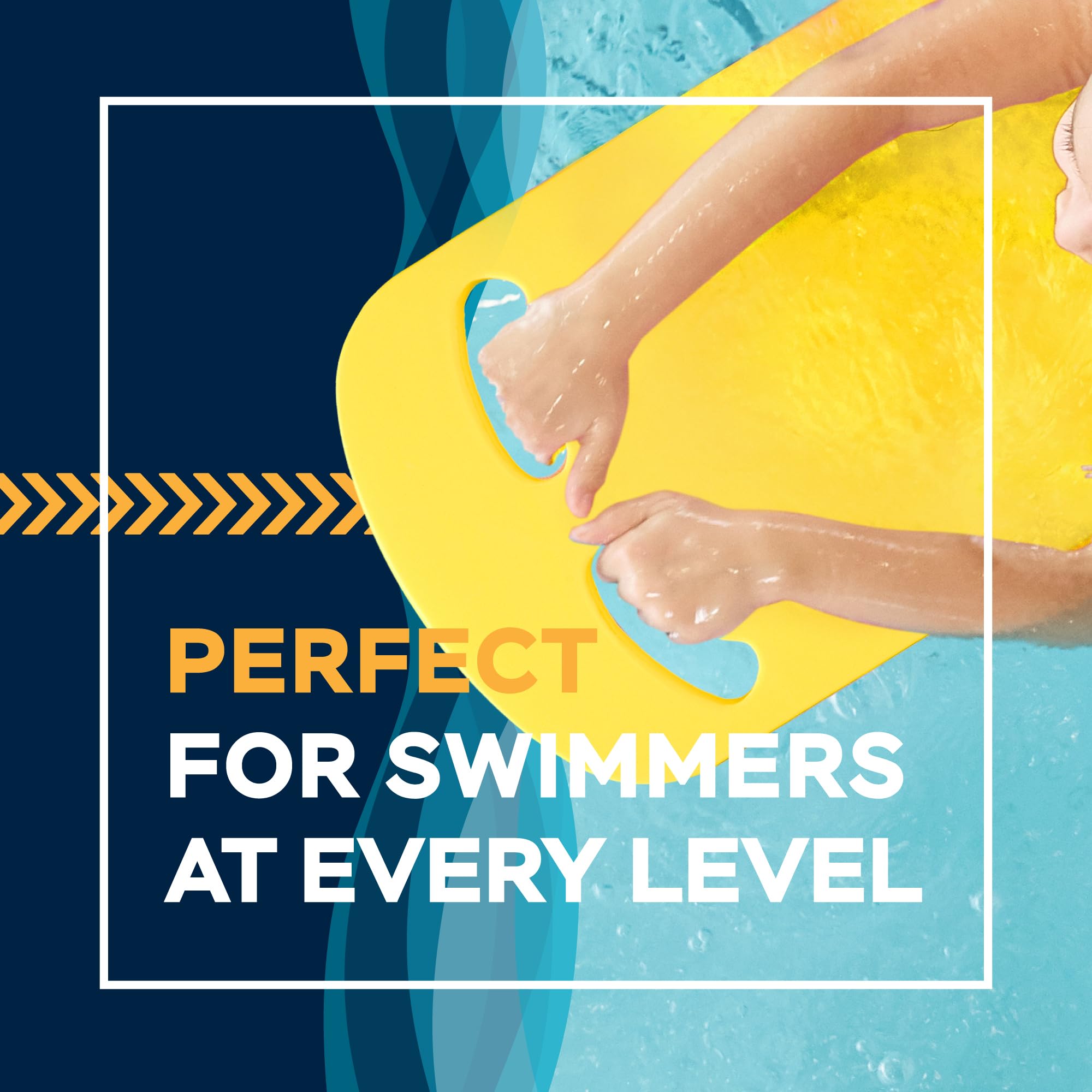 Sunlite Sports Tabla de natación, talla única, para niños y adultos, para entrenamiento de piscina, para nadadores principiantes y avanzados