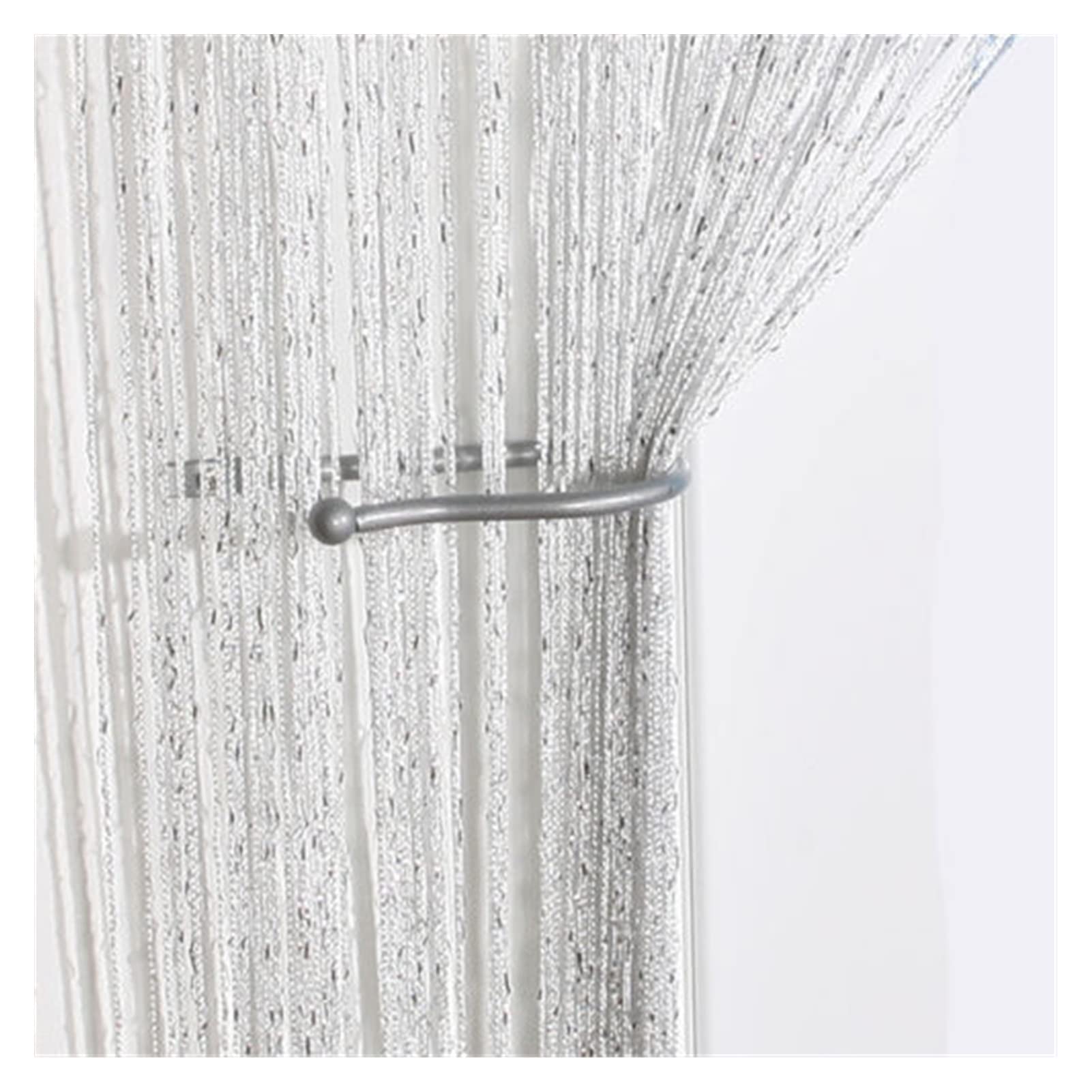 Rideau de porte blanc grande largeur pour cacher un dressing ouvert