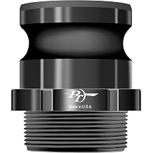 PT Coupling Basic Standard Series 10F Polypropylene Cam and Groove Hose Fitting, Poly F-Adapter, 1" Adapter x NPT Male