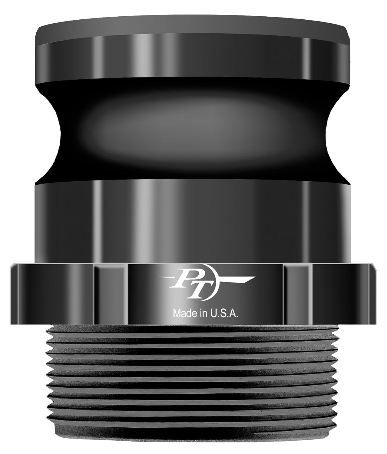 PT Coupling Basic Standard Series 25F Hard Coat Aluminum Cam and Groove Hose Fitting, HC ALUM F-Adapter, 2-1/2" Adapter x NPT Male