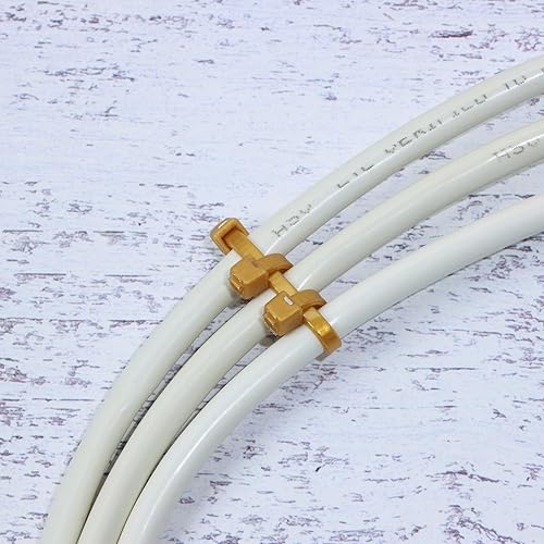 Miniatura 5 de Mini Skater Bridas multiusos de nailon multiusos de 4 pulgadas (4 pulgadas, 200 piezas doradas)