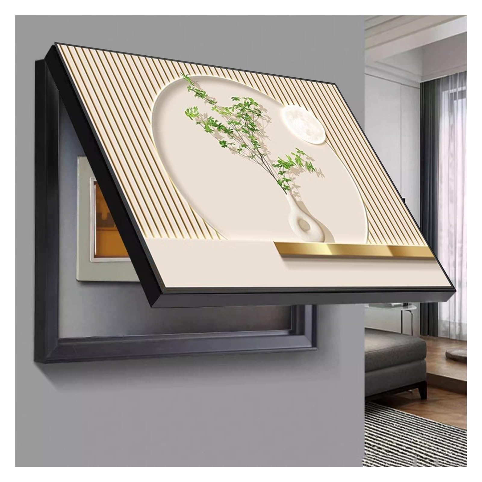 Copertura Decorativa Moderna del Contatore Elettrico Quadro Copri Quadro Elettrico Coperchio Contatore Elettrico Decorativo Quadro Copri Contatore(D,80x60cm)