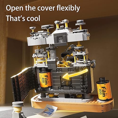 Miniatura 5 de Juego de bloques de construcción modelo máquina de café, molinillo de granos de café, colección de decoración del hogar, bonito regalo con hermosa