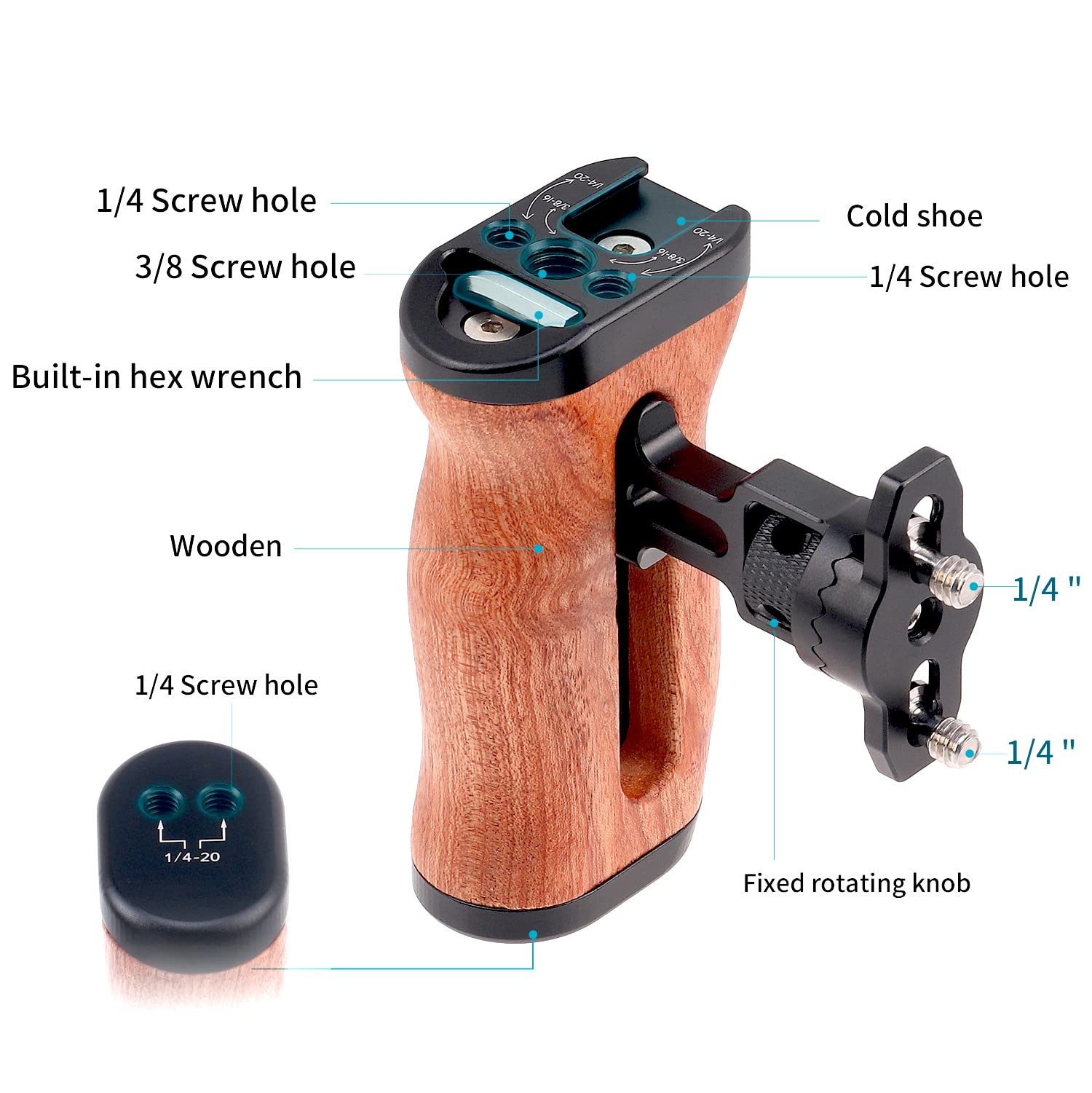 WOODEN CAMERA Handgrip Right ハンドグリップ Wooden Camera Handgrip (Right)