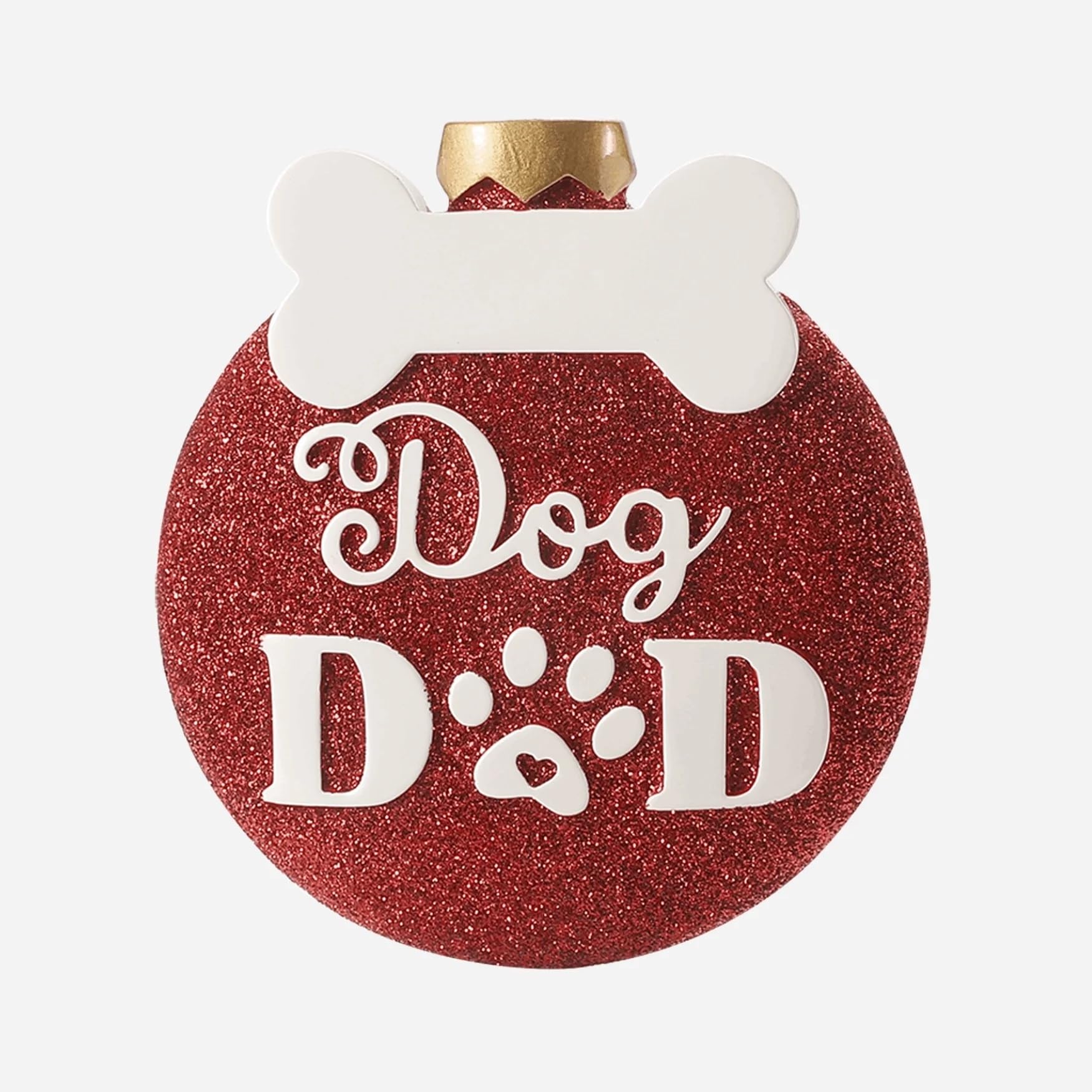 Décoration Noël os de chien personnalisée en résine incassable et brillante