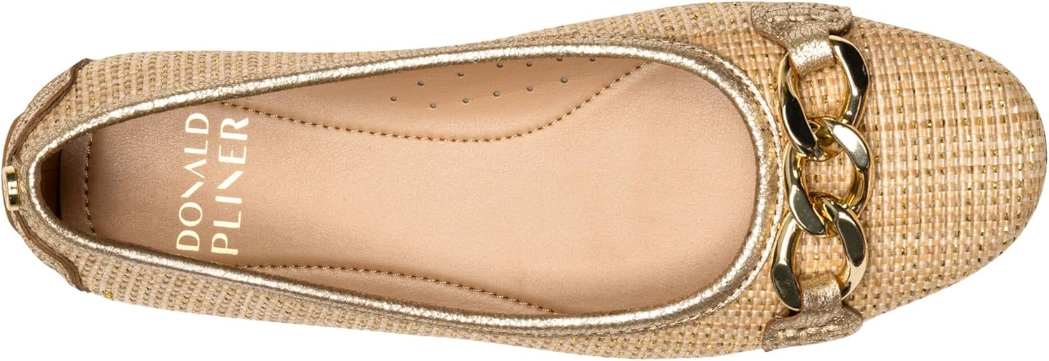Donald Pliner Women's Raya Ballet, Luxury, Slip-On Shoes, Women’s Flats, Comfortable & Stylish, Casual, Work, Ballet Flats