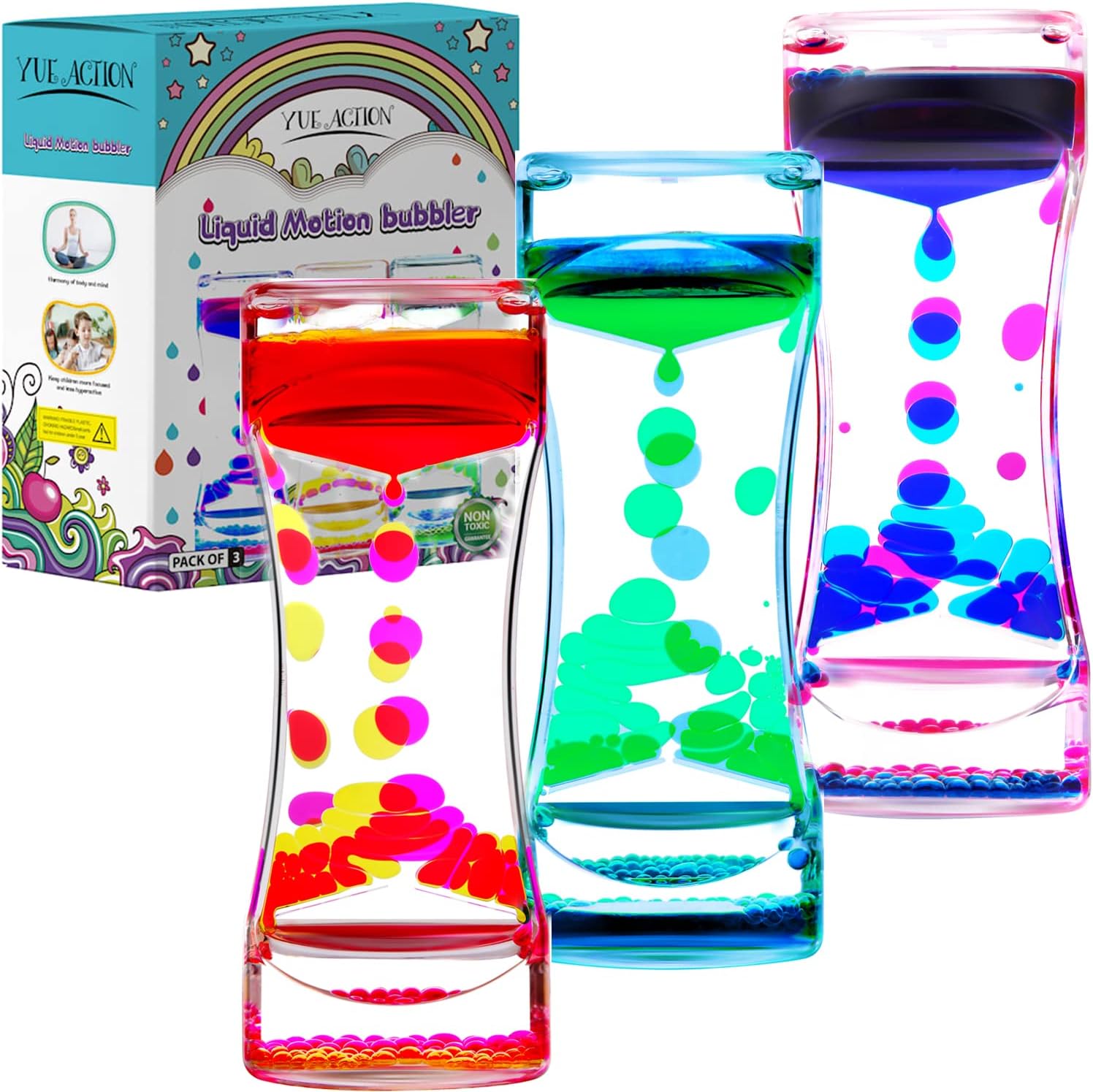 YUE MOTION Liquid Motion Bubbler Calming Toys for Kids