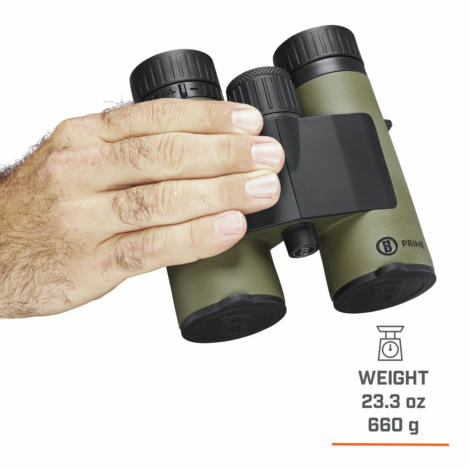 Bushnell Prime, binocolo 10 x 42 e binocolo Vault Bino Caddy Combo Pack, binocolo da caccia impermeabile con robusta custodia binocolo per caccia, bird watching ed escursionismo