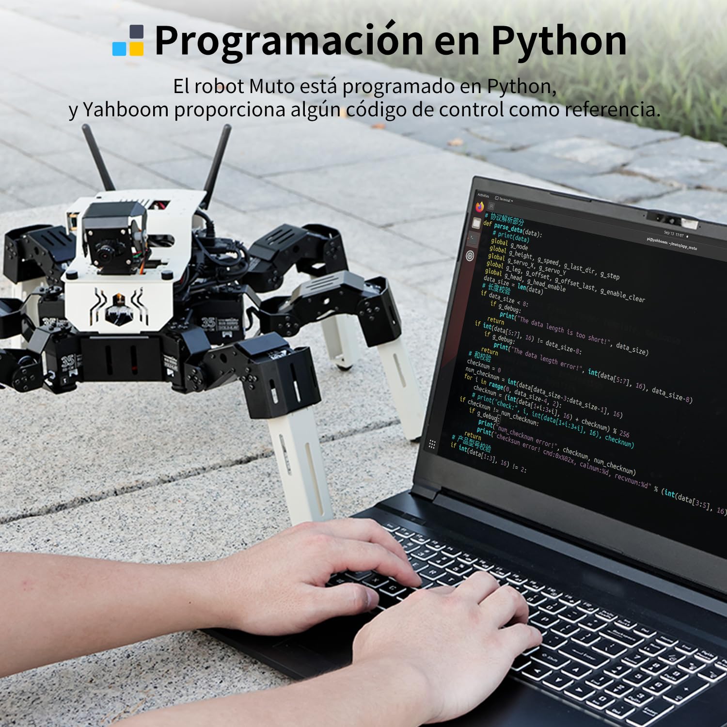 Yahboom 18 DOF Bionic Hexapod Robot Development Kit AI Vision