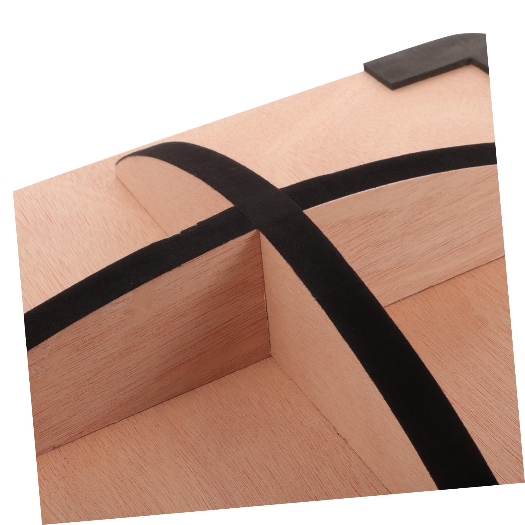 Happyyami Tavola in Legno Nera, Forma Quadrata, per Adulti, per Allenamento Fitness e Yoga, Stabilità e Supporto in Palestra
