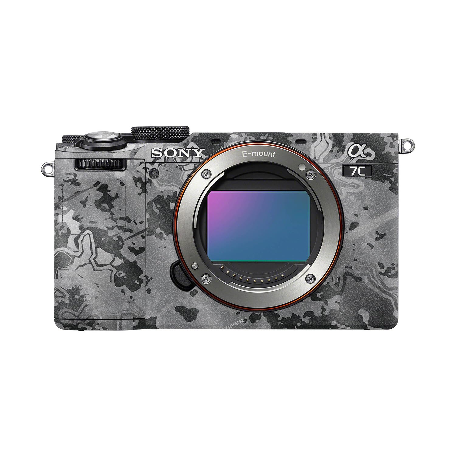 Glossy Glitter Camera Skin Compatible with Sony A7C Mark II (2023) - Viper Urban - Premium 3M Vinyl Protective Wrap Decal Cover - Easy to Apply | Crafted in the USA by MightySkins