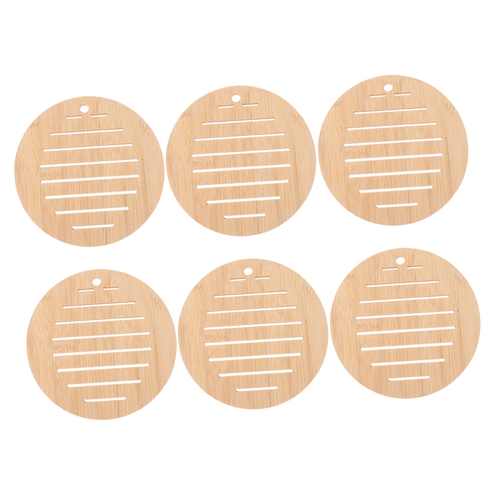 Dessous de table isolant thermique Mikinona en paille naturelle x6