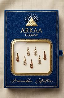 Arkaa Gloww Bindi, Aarambha Collection, Crystal Embellished, Traditional Indian Forehead Jewellery Price In India