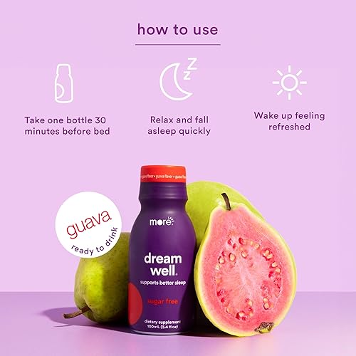 Miniatura 4 de More Labs Dream Well - Solución holística de bebida para dormir, no forma hábitos con bálsamo de limón, semillas de azufaifo, melatonina, glicina