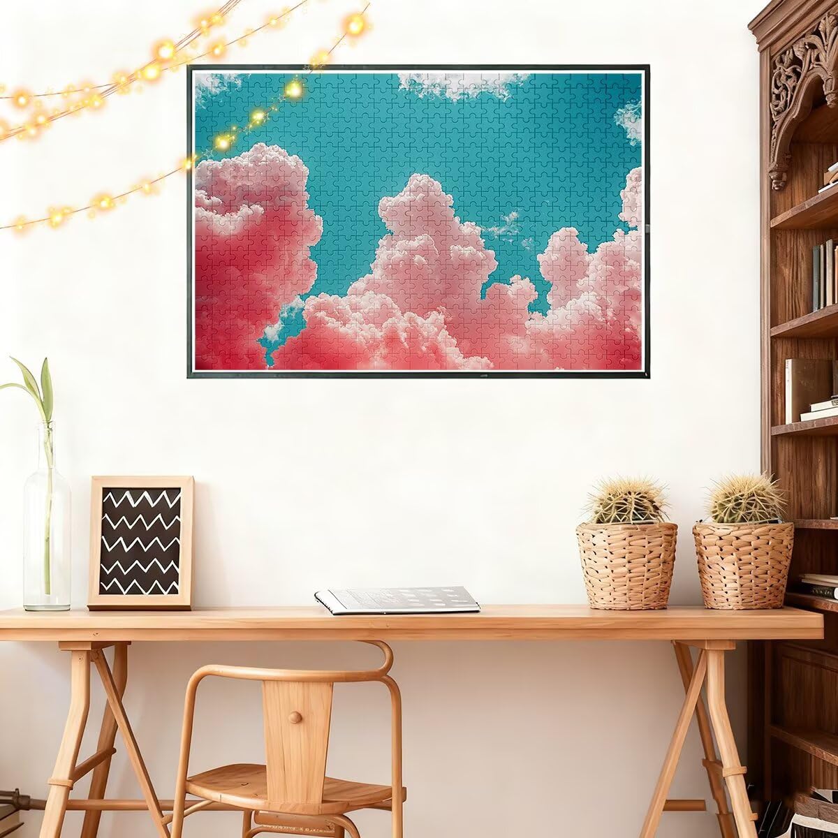 Puzzle 5000 sztuk dla dorosłych chmura puzzle dla dorosłych krajobraz puzzle zabawki edukacyjne oryginalne prezenty dla kobiet puzzle kreatywna rozrywka zabawna rodzina gra 156 x 105 cm I-86