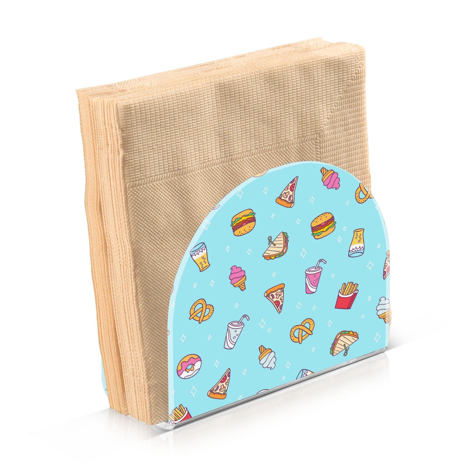 Acryl Serviettenhalter Transparent – Für Cocktail-Servietten, Kaffeefilter, Notizen – Maße 14x4.8x14.5 Cm
